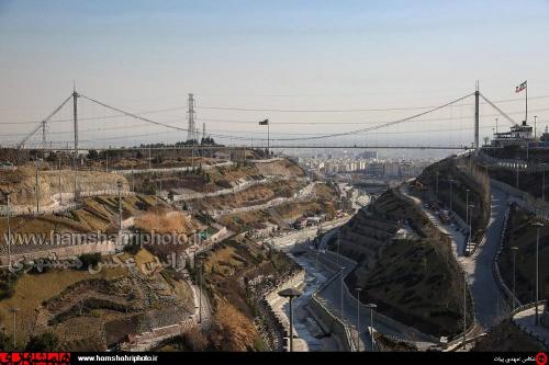 پل عابر پیاده معلق پارک نهج البلاغه تهران   (1)